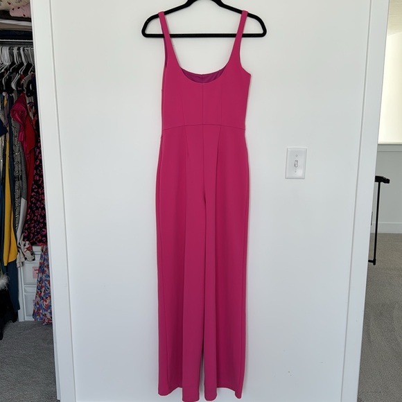 Esteban Cortazar Pink Scoop Neck Jumpsuit - Size XS - Picture 6 of 11